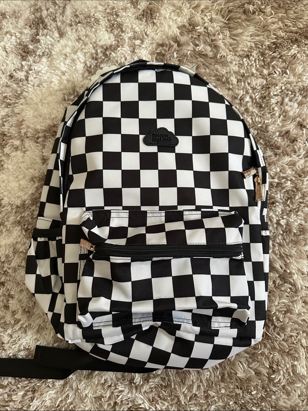 Dream big little Oreo checkers book bag